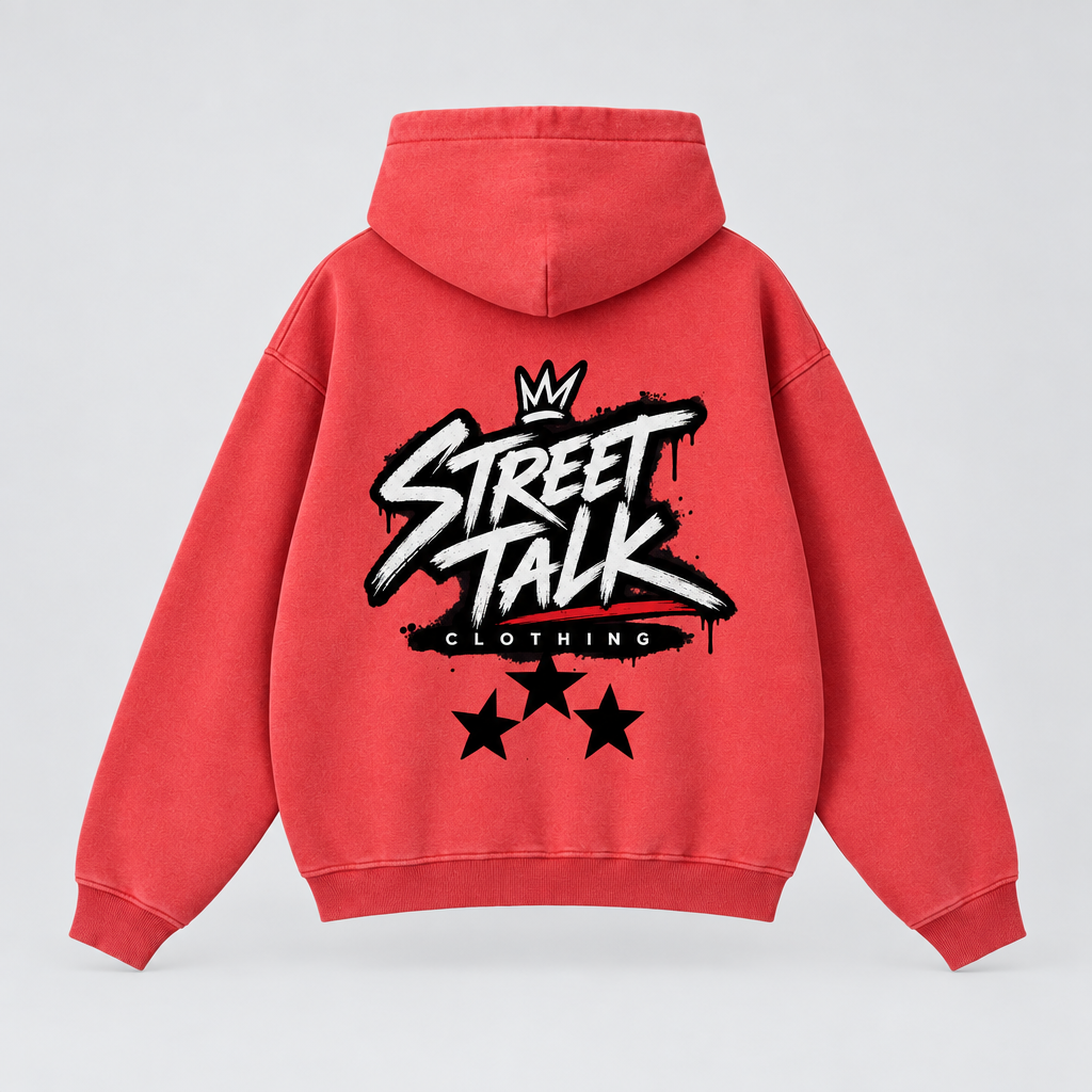 The Statement Zip Hoodie — Statement Red