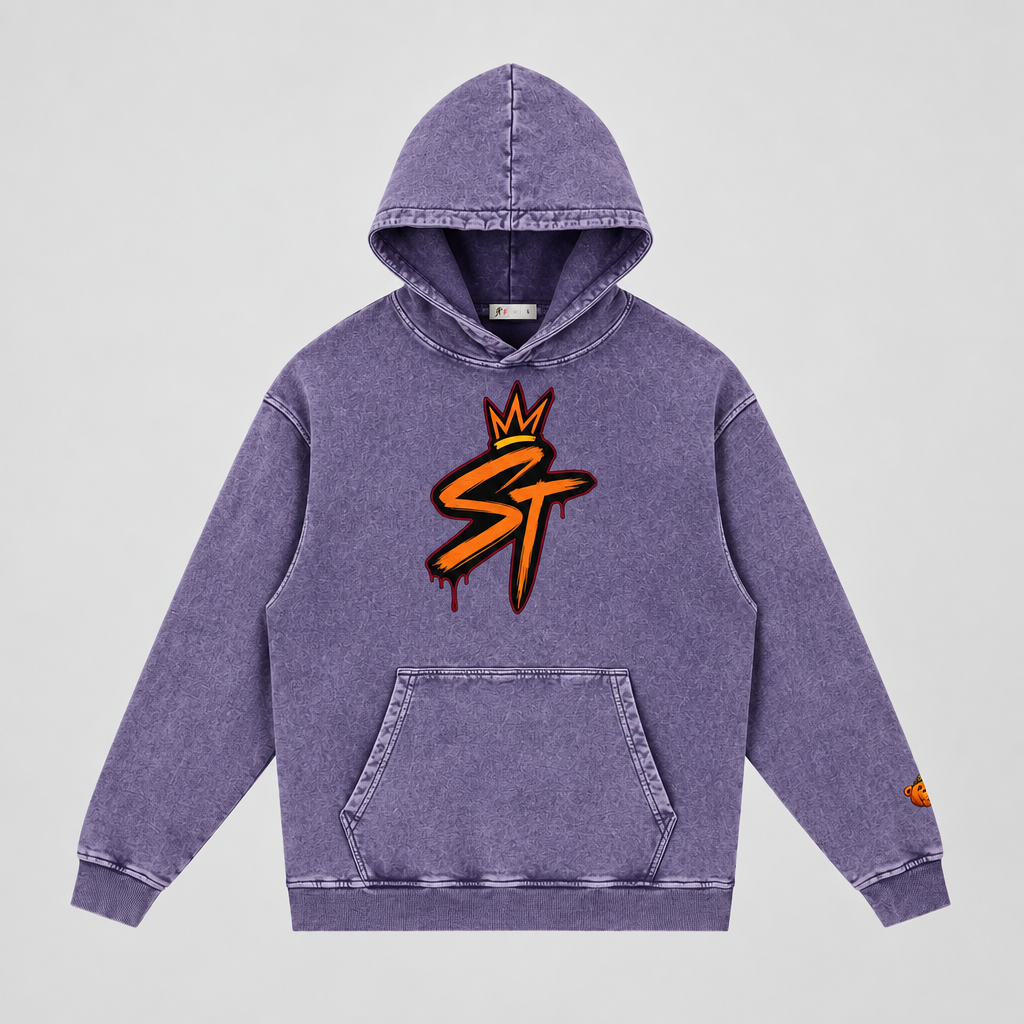 Nightfall Hoodie — Deep Purple / Orange | Limited October Edition