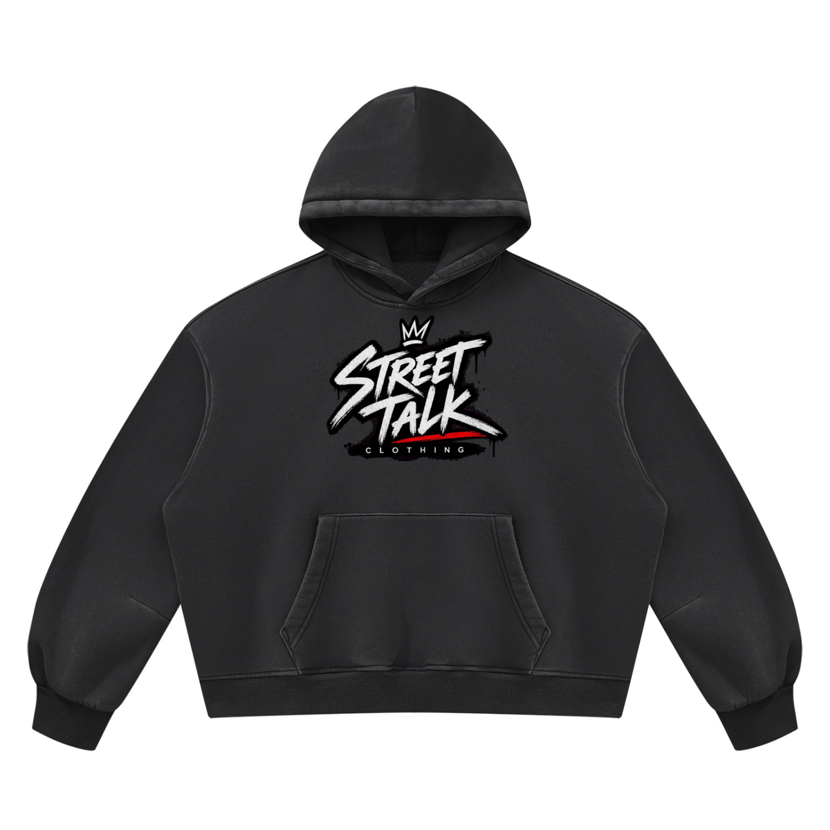 The Concrete Hoodie — Vintage Black
