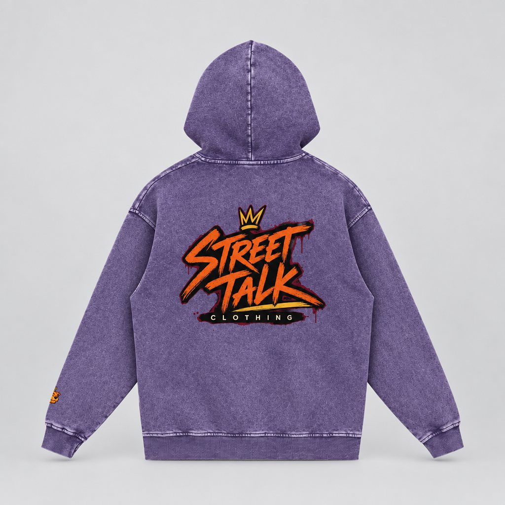 Nightfall Hoodie — Deep Purple / Orange | Limited October Edition