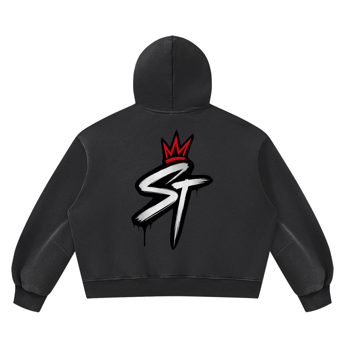 The Concrete Hoodie — Vintage Black
