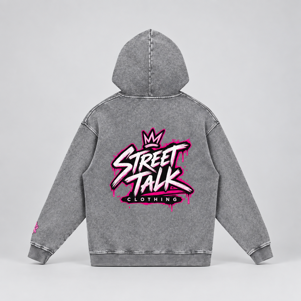 Strength Hoodie — Frost Gray / Pink | Limited October Edition