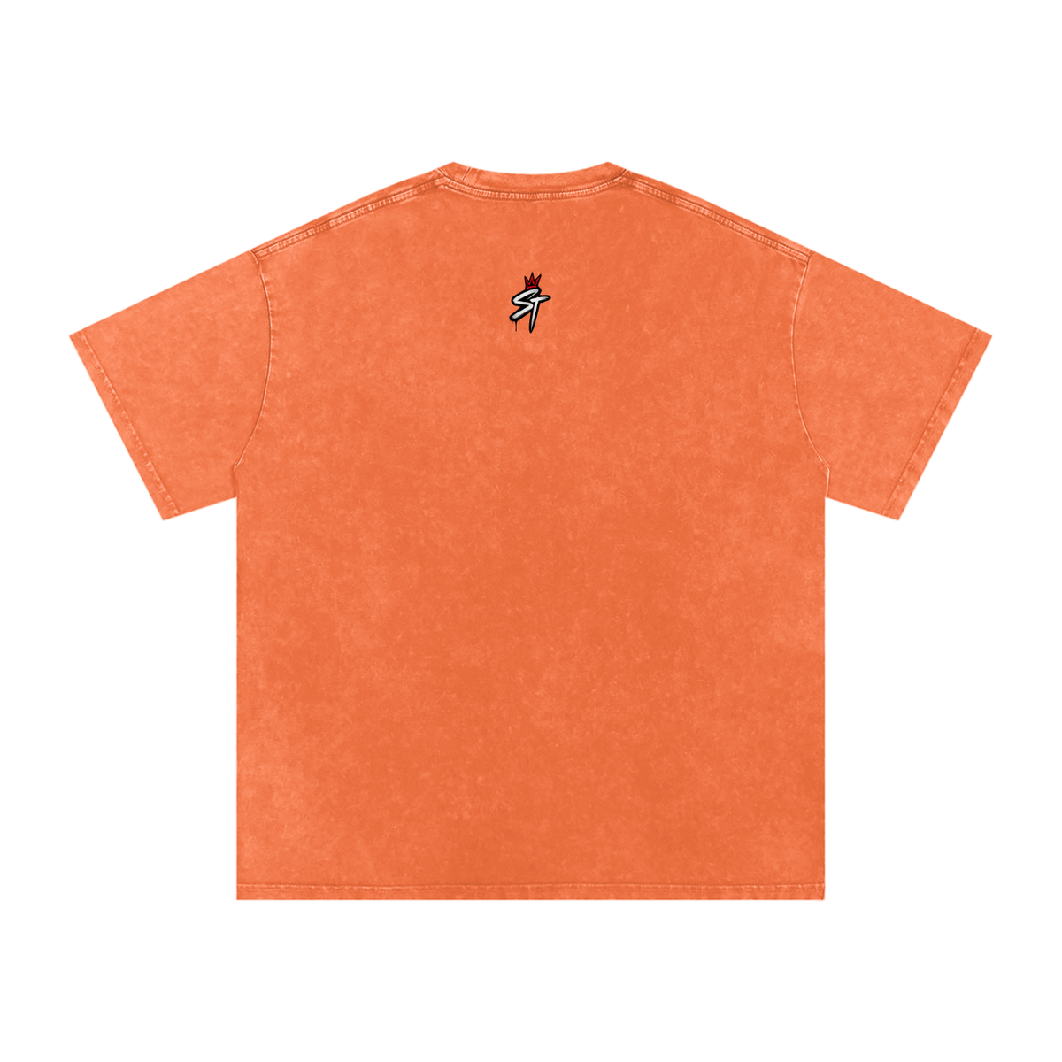 Quiet Motion Tee — Orange Ash Wash