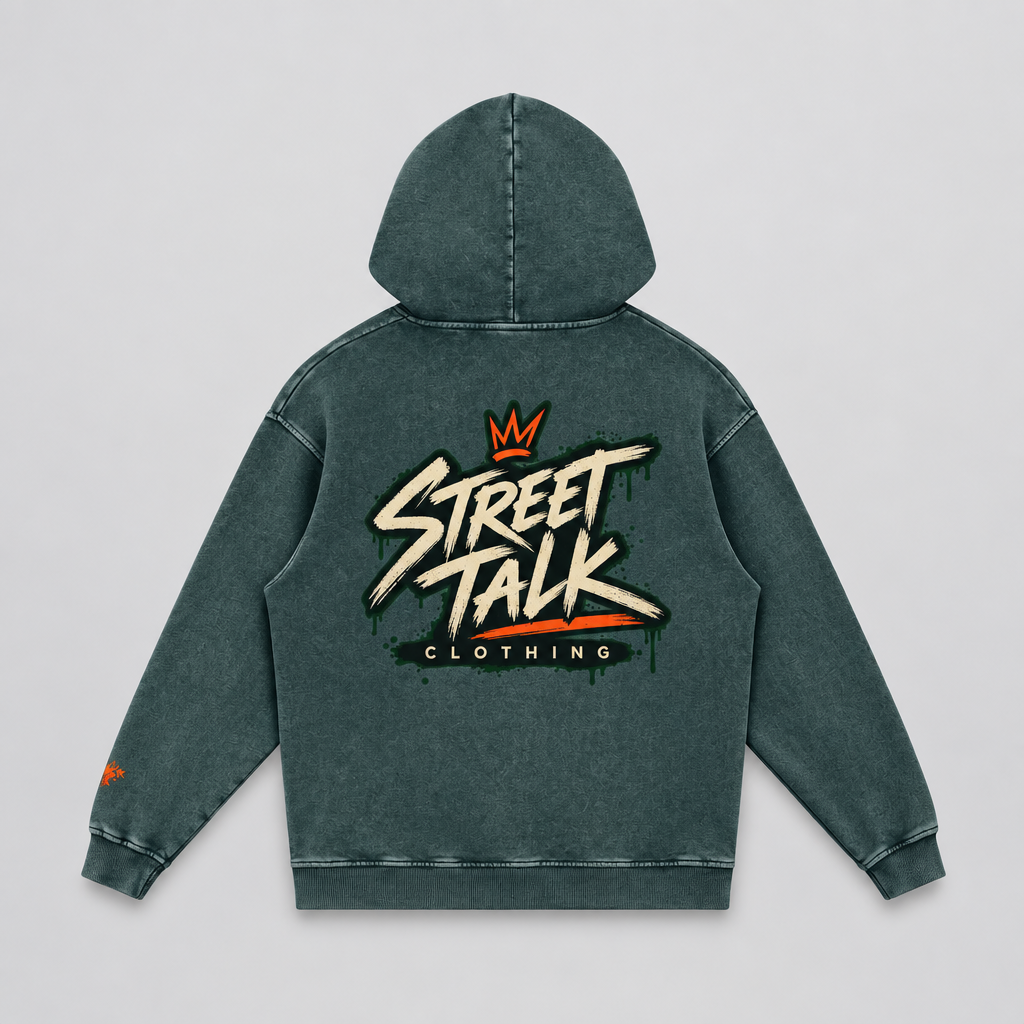 Harvest Hoodie — Forest Green / Burnt Orange | Limited October Edition